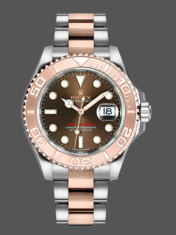 Rolex Yacht-Master 268621 Everose Bezel Chocolate Dial 37mm Unisex Replica Watch