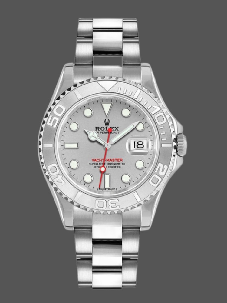 Rolex Yacht-Master 168622 40MM Platinum Dial replica watch