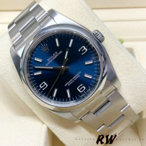Rolex Oyster Perpetual 116000 Blue Dial 36mm Automatic Unisex Replica Watch