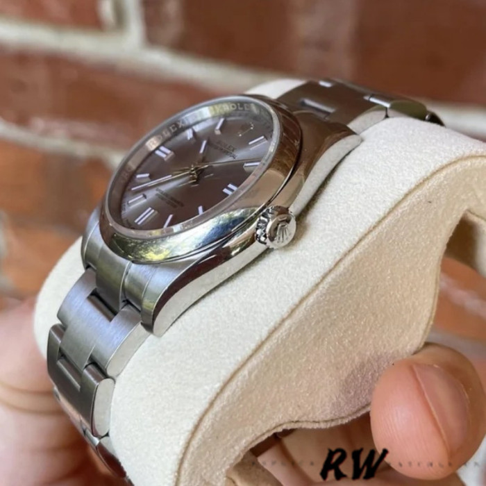 Rolex Oyster Perpetual 116000 Rhodium Grey Dial 36mm Unisex Replica Watch