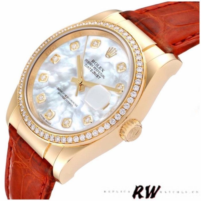 Rolex Datejust 116188 Mother of Pearl Diamond 36mm Unisex Replica Watch