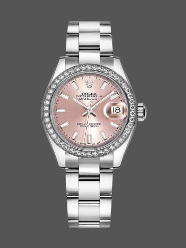 Rolex Datejust 279384RBR PSJ Pink Dial Oyster 28mm Lady Replica Watch