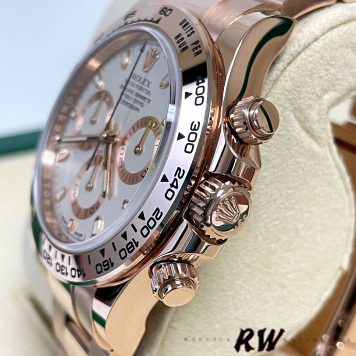 Rolex Cosmograph Daytona 116505 Oyster Bracelet Rose Ivory Dial 40mm Mens Replica Watch