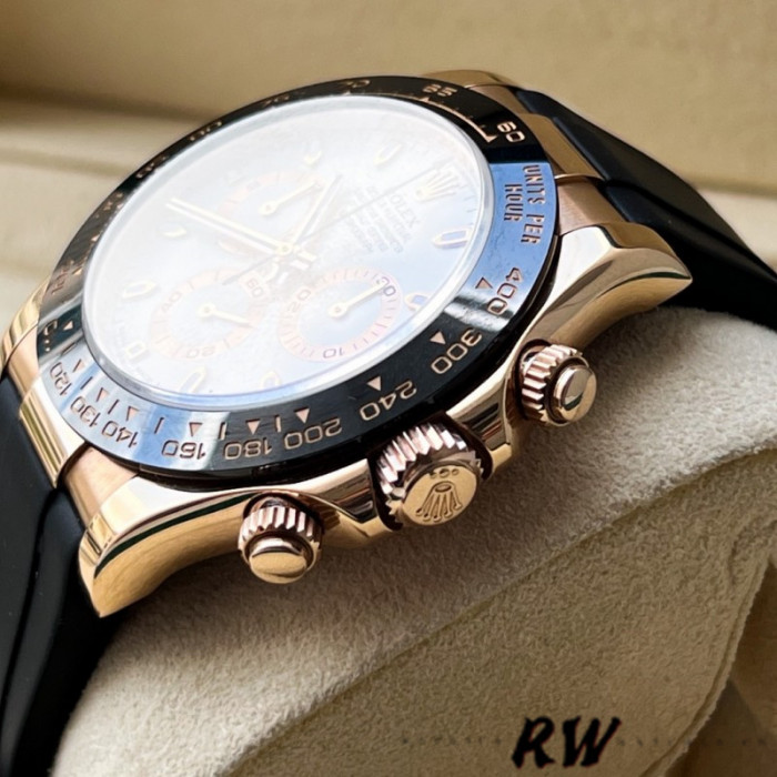 Rolex Cosmograph Daytona 116515LN Everose Gold Ivory Dial 40mm Mens Replica Watch