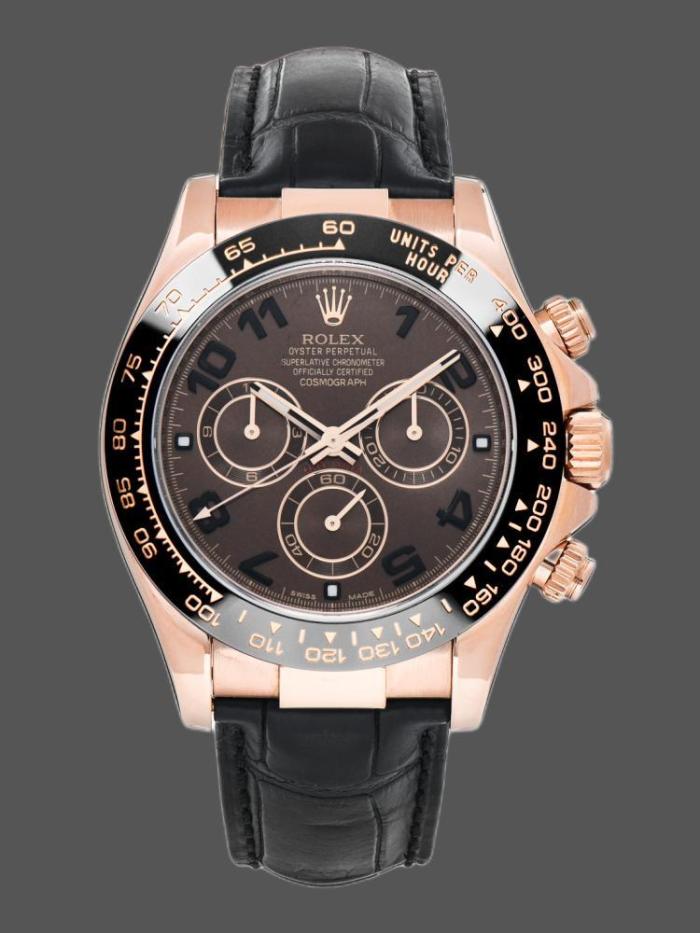 Rolex Cosmograph Daytona 116515 Chocolate Brown Dial 40mm Mens Replica Watch