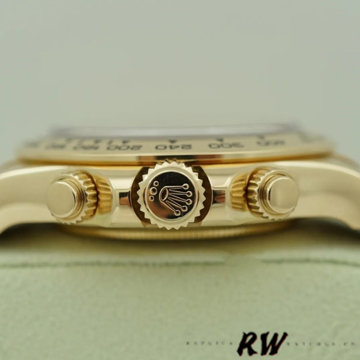 Rolex Cosmograph Daytona 116518 Yellow Gold Blue Dial 40mm Mens Replica Watch