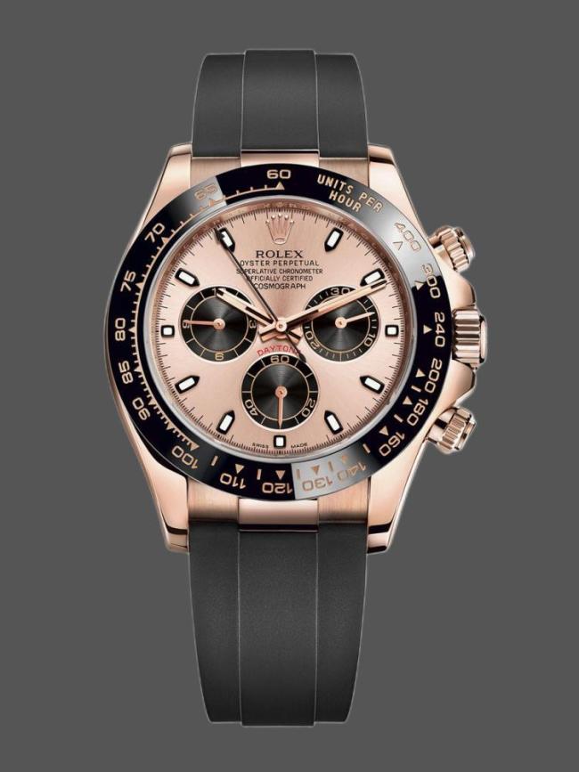 Rolex Cosmograph Daytona 116515LN Black Pink Dial 40mm Mens Replica Watch