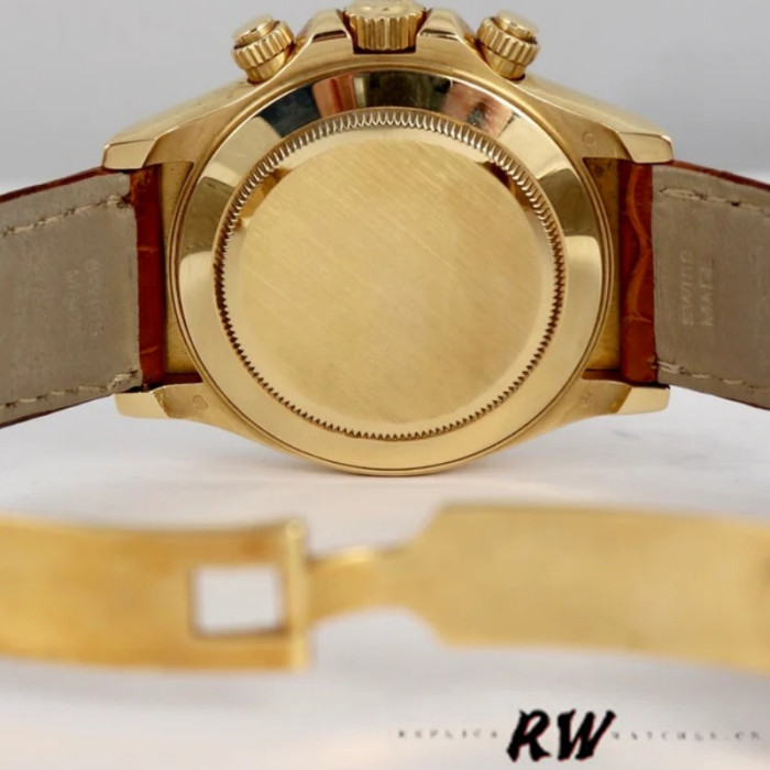 Rolex Cosmograph Daytona 116518 Brown Leather Strap 40mm Mens Replica Watch