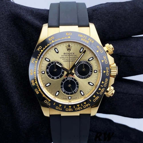 Rolex Daytona 116518LN Yellow Gold Champagne Dial 40mm Mens Replica Watch
