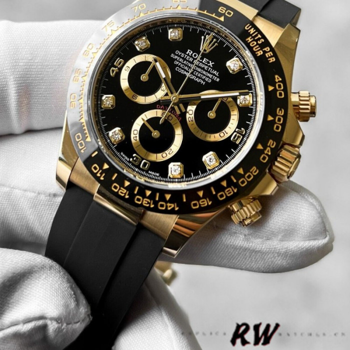 Rolex Daytona 116518LN Black Diamond Dial 40mm Mens Replica Watch