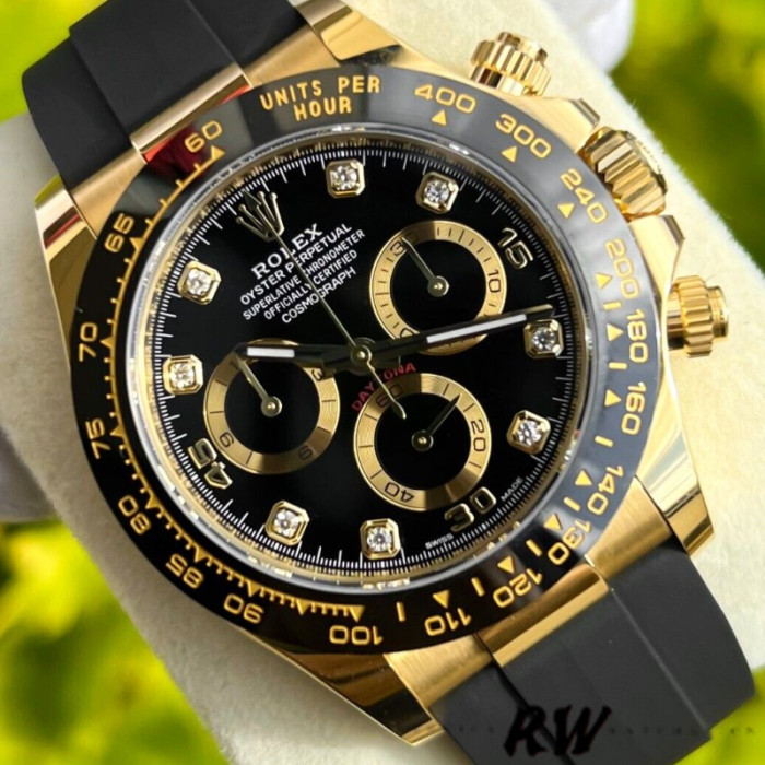 Rolex Daytona 116518LN Black Diamond Dial 40mm Mens Replica Watch