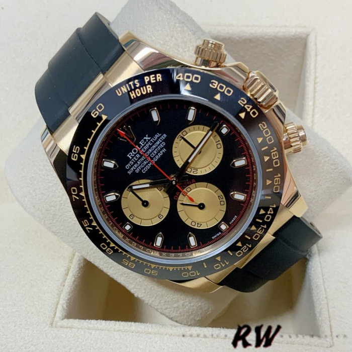 Rolex Cosmograph Daytona 116518LN Yellow Gold Black Dial 40mm Mens Replica Watch