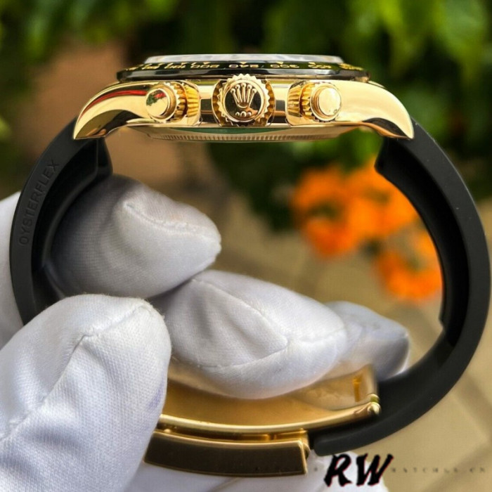 Rolex Daytona 116518LN Yellow Gold Black Diamond Dial 40mm Mens Replica Watch
