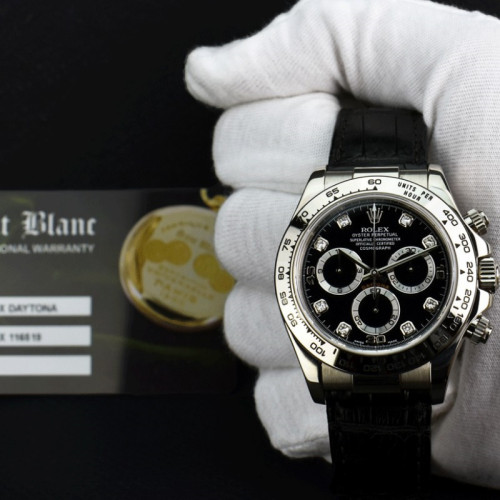 Rolex Daytona 116519 Black Diamonds Dial 40mm Mens Replica Watch