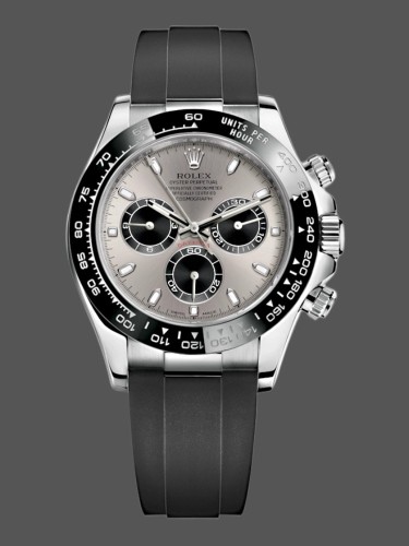 Rolex Daytona 116519 White Gold Silver Dial 40mm Mens Replica Watch