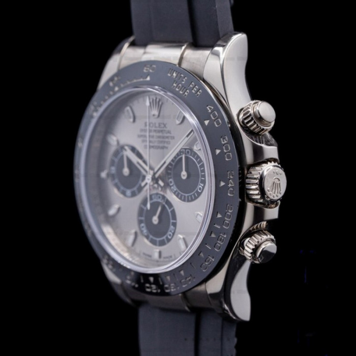 Rolex Daytona 116519 White Gold Silver Dial 40mm Mens Replica Watch