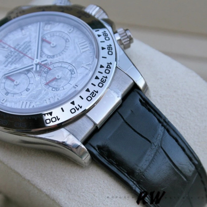 Rolex Daytona 116519 Meteorite Dial Leather strap 40mm Mens Replica Watch