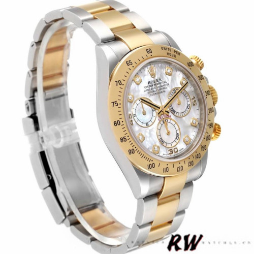 Rolex Cosmograph Daytona 116523 Diamond Mother of Pearl Dial 40mm Mens Replica Watch