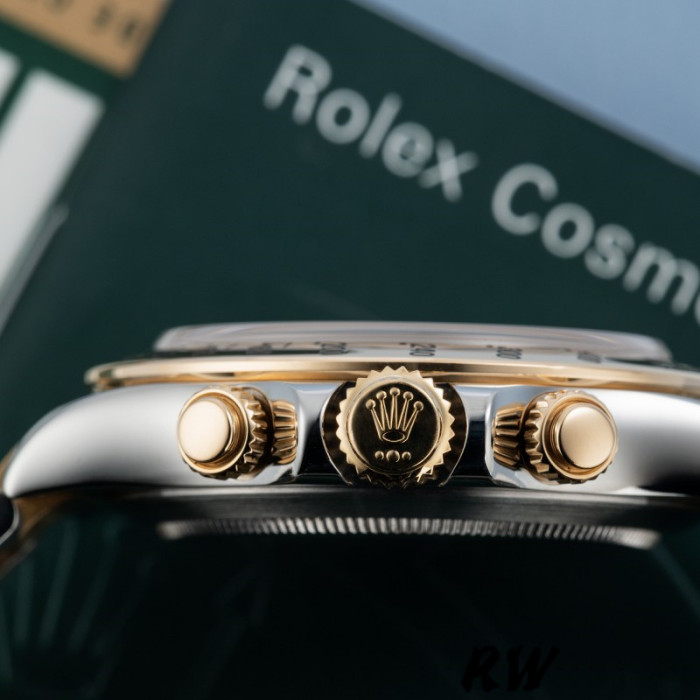 Rolex Daytona 116523 Steel Yellow Gold Blue Racing Dial 40mm Mens Replica Watch