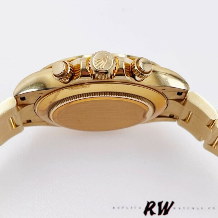 Rolex Daytona 116528 Yellow Gold Blue Racing Dial 40mm Mens Replica Watch