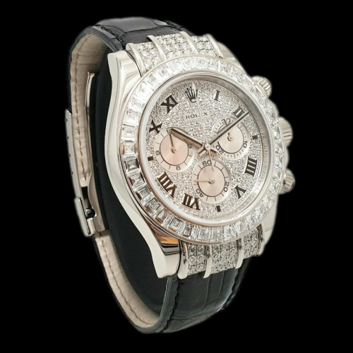 Rolex Cosmograph Daytona 116599 pave diamond dial 40mm Mens Replica Watch