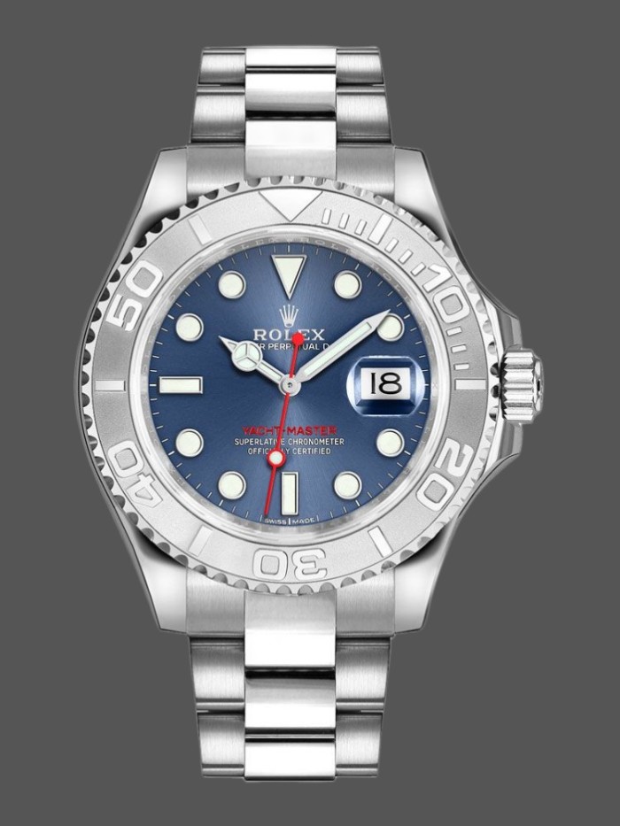 Rolex Yacht-Master 116622 Stainless Steel Blue Dial 40mm Mens Replica Watch