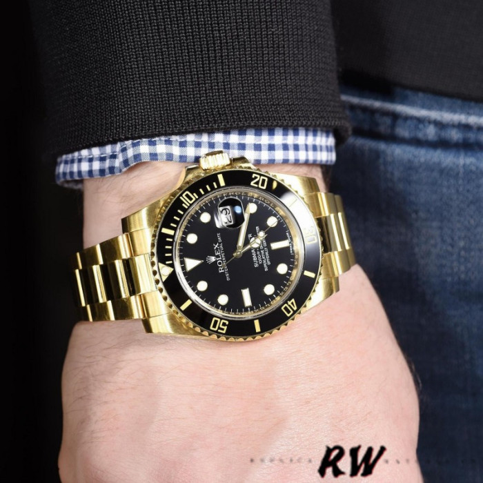 Rolex Submariner Date 116618LN Black Dial 40mm Mens Replica Watch