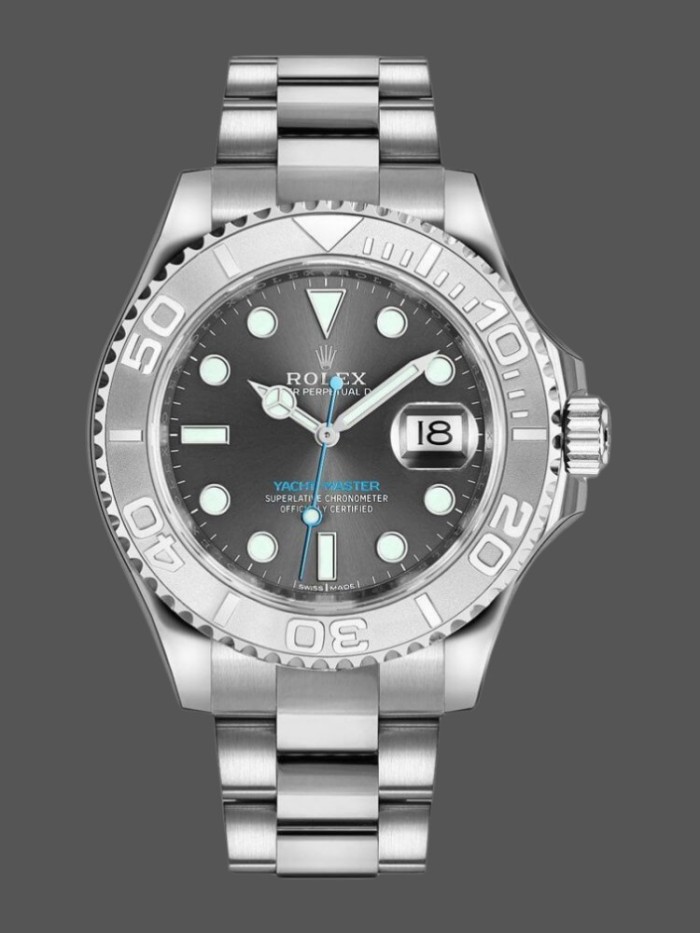 Rolex Yacht-Master 116622 Stainless Steel Grey Dial 40mm Mens Replica Watch
