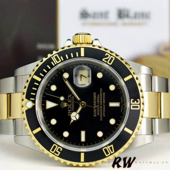 Rolex Submariner Date 116613 Stainless Steel Case Black Dial 40mm Mens Replica Watch