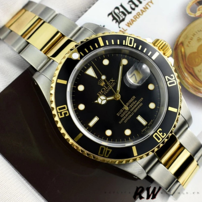 Rolex Submariner Date 116613 Stainless Steel Case Black Dial 40mm Mens Replica Watch