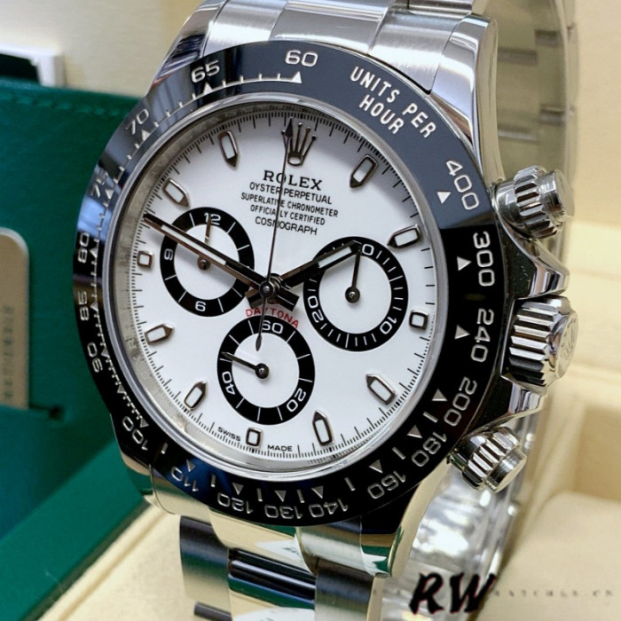 Rolex Cosmograph Daytona 116500LN Stainless Steel White Dial 40mm Mens Replica Watch