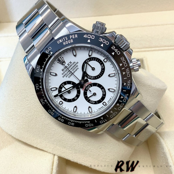 Rolex Cosmograph Daytona 116500LN Stainless Steel White Dial 40mm Mens Replica Watch