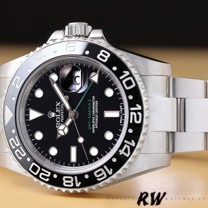 Rolex GMT-Master II 116710LN Black Dial Stainless steel case 40mm Mens Replica Watch