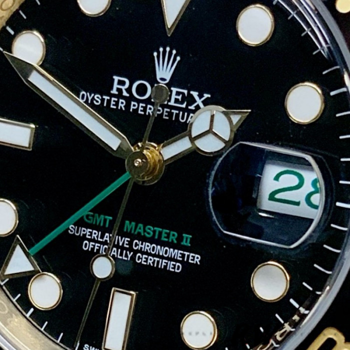 Rolex GMT Master II 116718LN Oyster Bracelet Black Dial 40mm Mens Replica Watch