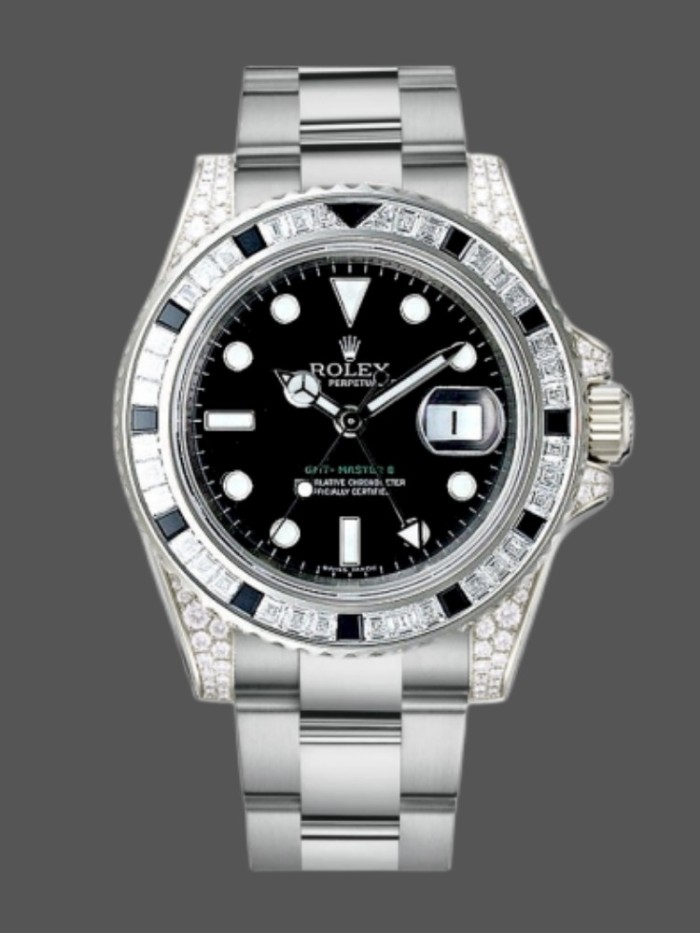 Rolex GMT Master II 116759SANR Black Dial 40mm Mens Replica Watch