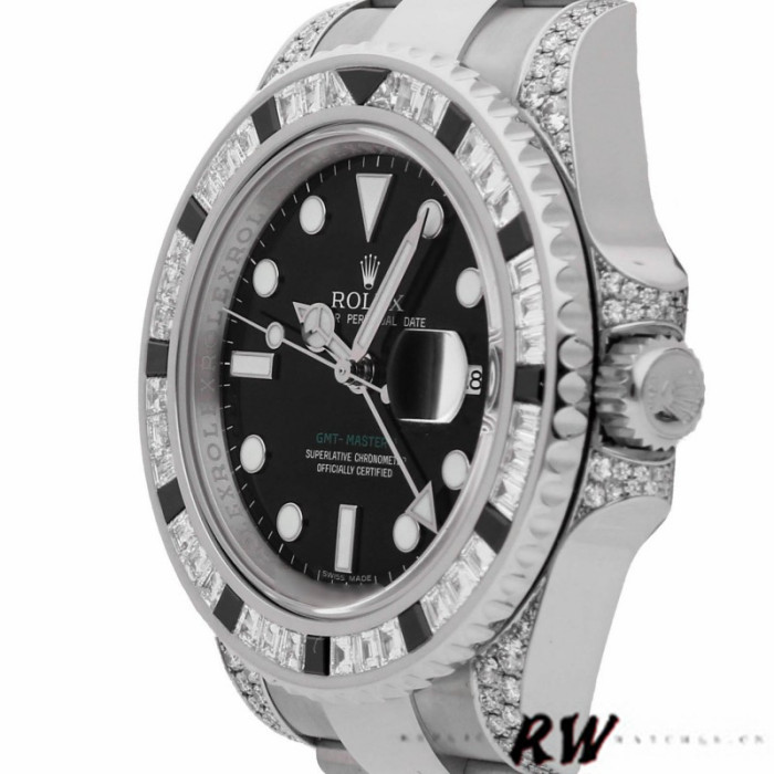 Rolex GMT Master II 116759SANR Black Dial 40mm Mens Replica Watch