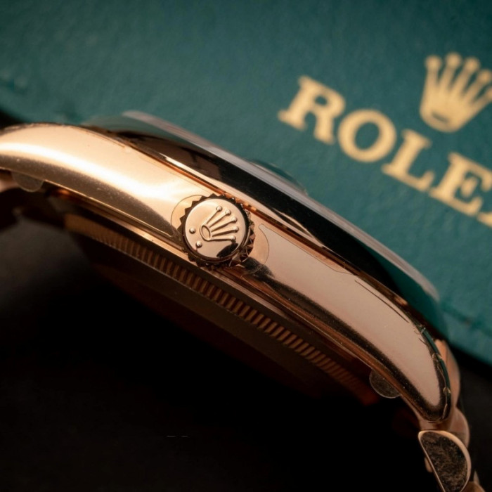 Rolex Day-Date 118205 Rose Gold Chocolate Brown Dial 36mm Unisex Replica Watch