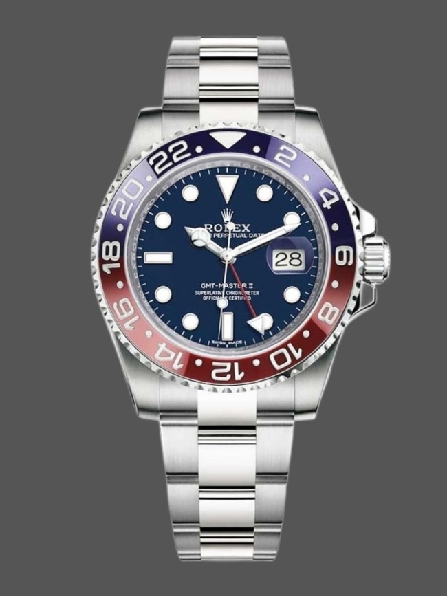 Rolex GMT-Master II 126719BLRO White Gold Blue Dial 40mm Mens Replica Watch