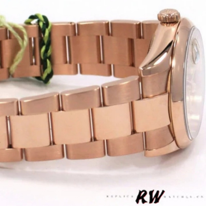 Rolex Day-Date 118205 Rose Gold Pink Diamond Dial 36mm Unisex Replica Watch