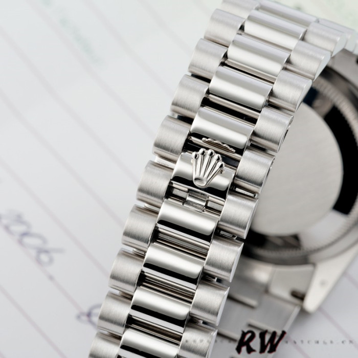 Rolex Day-Date 118206 Ice Blue Dial Diamond Platinum 36mm Unisex Replica Watch