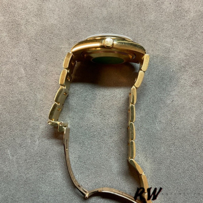 Rolex Day-Date 118208 Black Diamond Dial Yellow Gold case 36mm Unisex Replica Watch