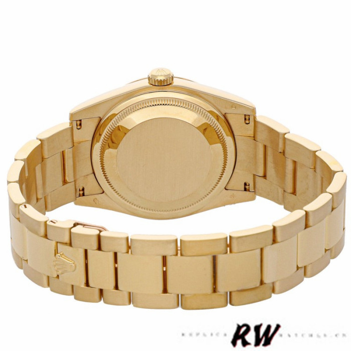 Rolex Day-Date 118208 Yellow Gold Champagne Dial Roman Numerals 36mm Unisex Replica Watch
