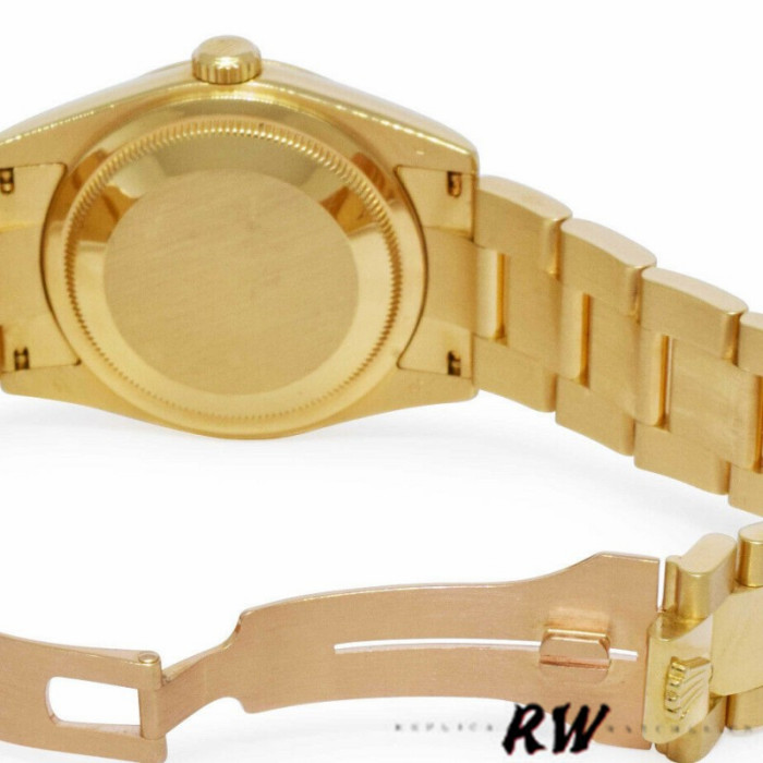 Rolex Day-Date 118208 champagne dial Arabic Numeral Hour Markers yellow gold 36mm Unisex Replica Watch