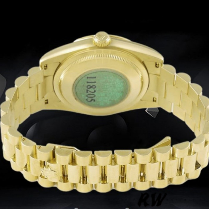 Rolex Day-Date 118208 Champagne Jubilee Dial 36mm Unisex Replica Watch
