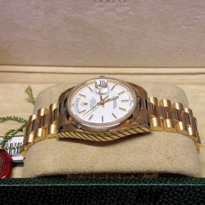 Rolex Day-Date 118208 White Dial 36mm Unisex Replica Watch