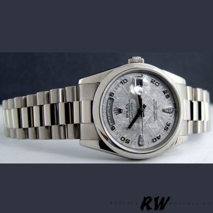 Rolex Day-Date 118209 Meteorite Grey Dial 36mm Unisex Replica Watch