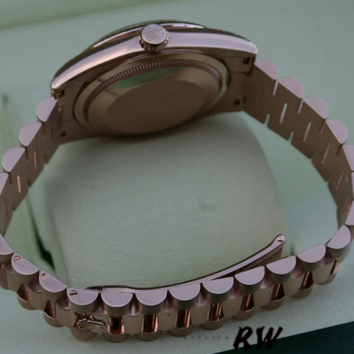 Rolex Day-Date 118235 Black Dial Rose Gold 36mm Unisex Replica Watch