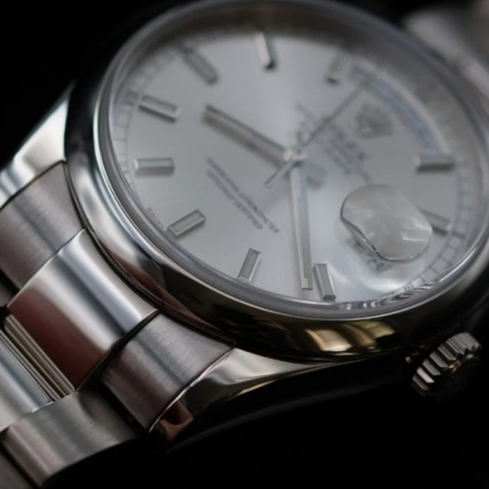 Rolex Day-Date 118209 Silver Dial 36mm Unisex Replica Watch