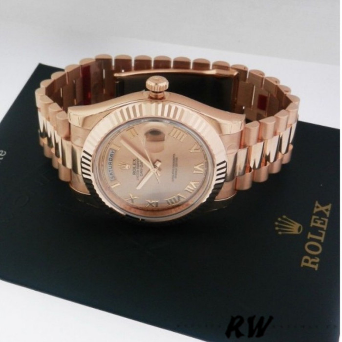 Rolex Day-Date 118235 Rose Champagne Roman Dial 36mm Unisex Replica Watch