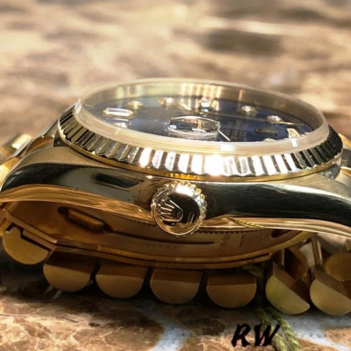 Rolex Day-Date 118238 Blue Diamond Dial Unisex Replica Watch